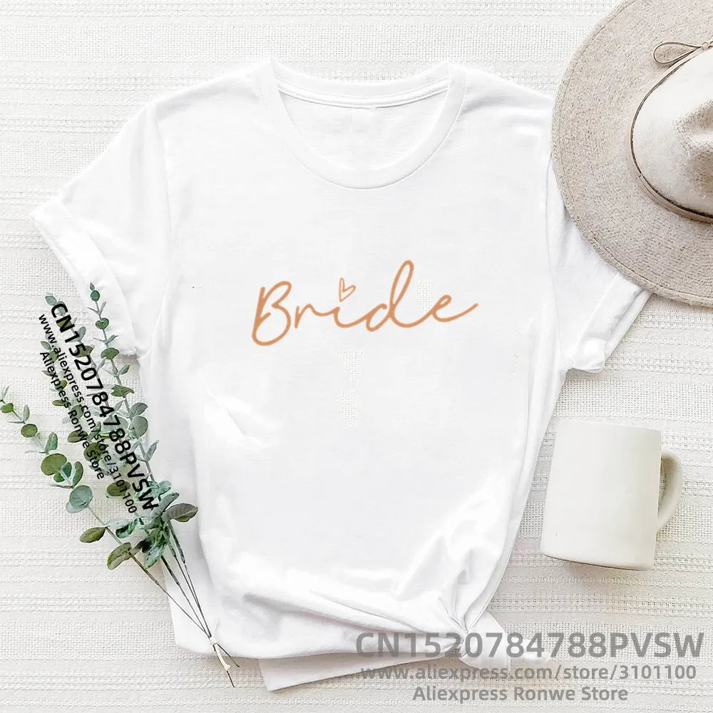 Women's Team Bride T-Shirt – Druckoptionen für Hochzeitsfeier