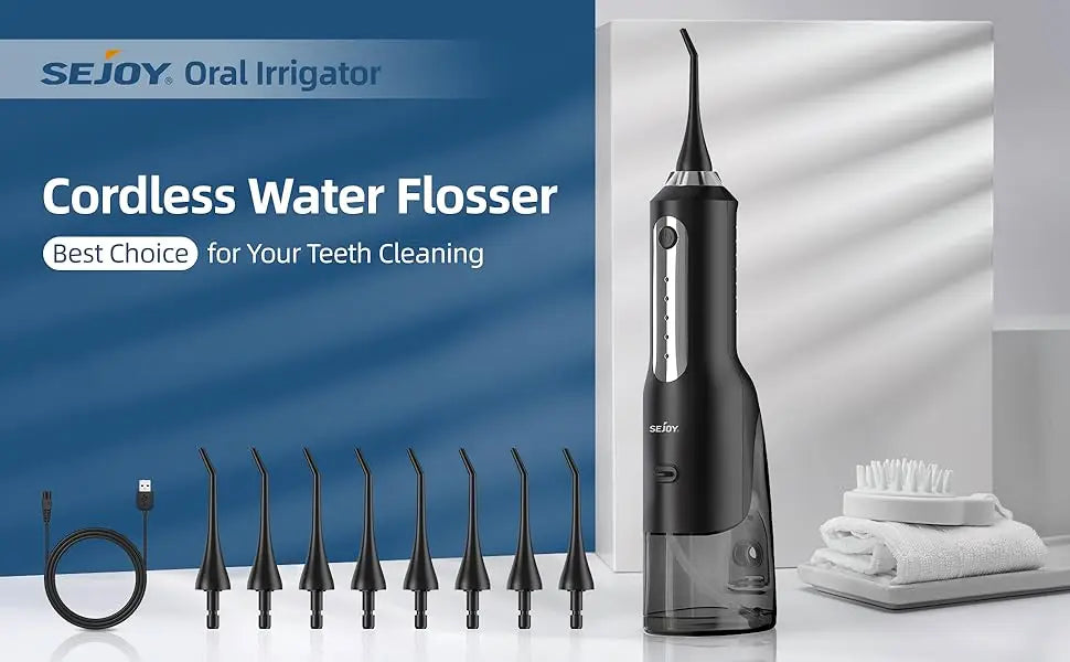 Cordless Electric Water Flosser for Powerful Everyday Oral Care
