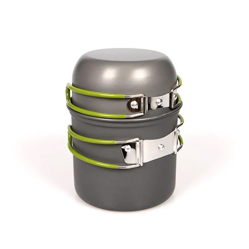 Camping Pot with Non-Stick Surface and Foldable Handle