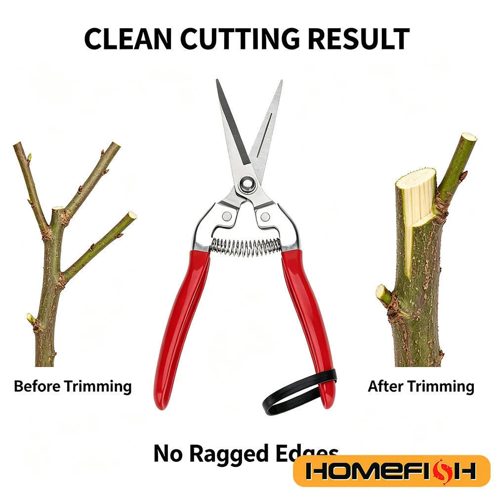Stainless-Steel Garden Pruning Shears