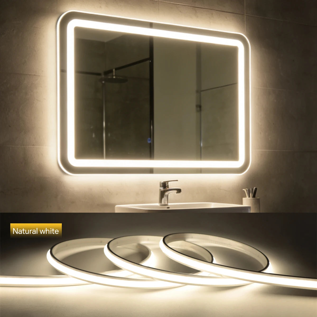 COB LED Strip Light with EU Plug, Cuttable, 1 to 20 m