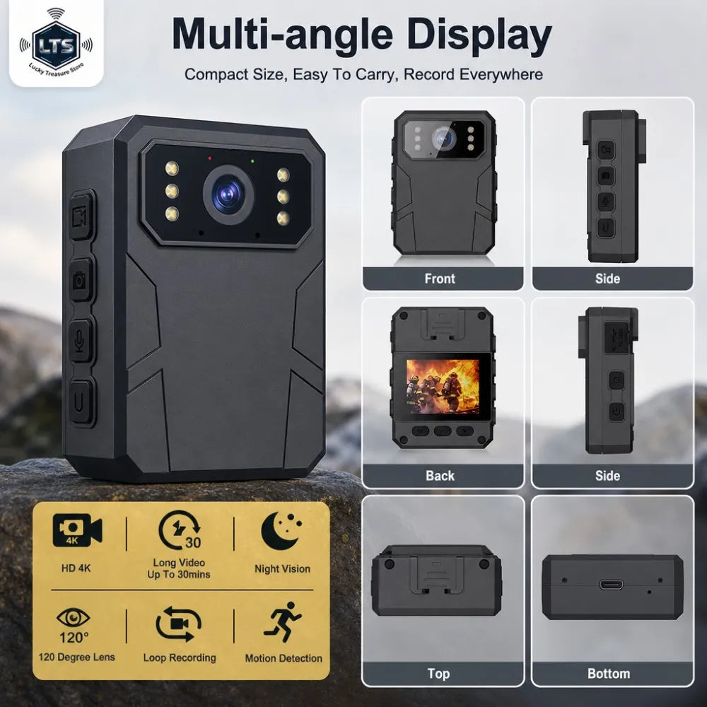 Wearable Body Camera with Night Vision