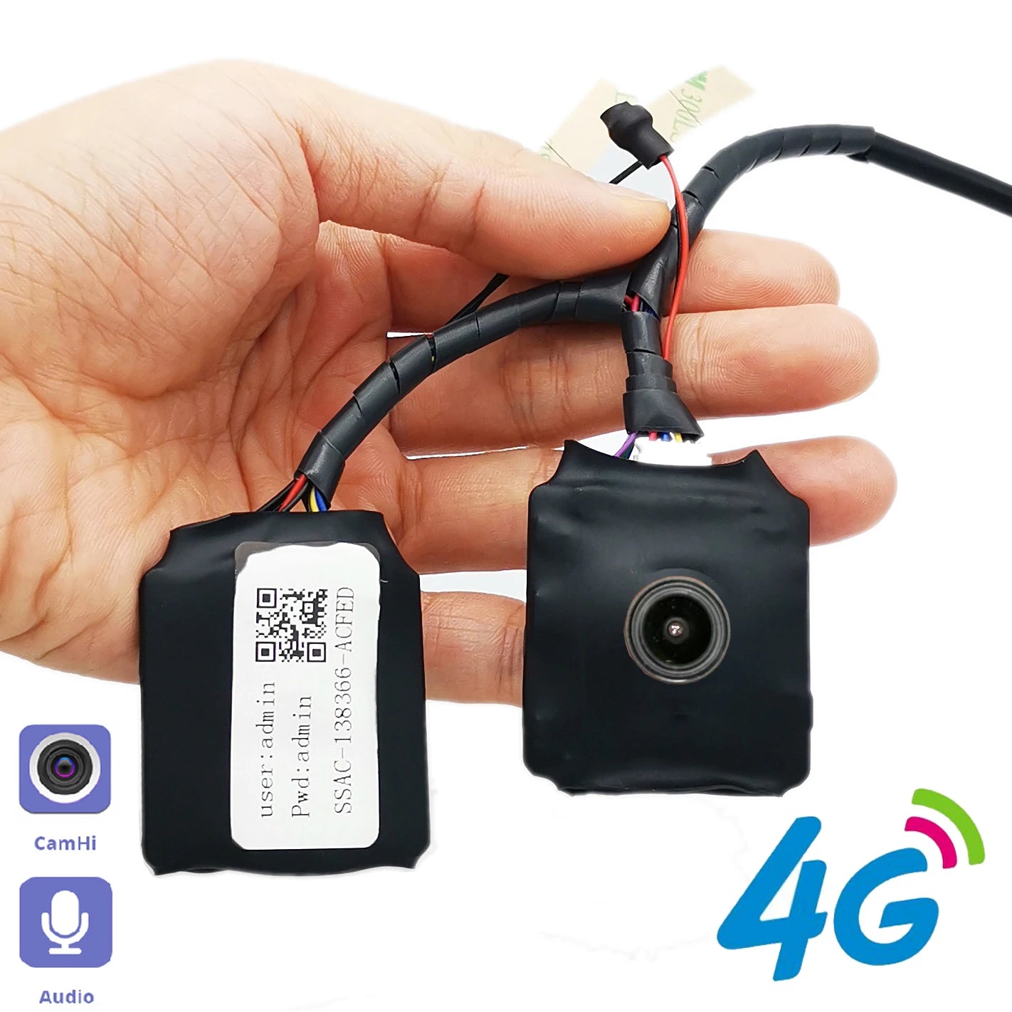 Pinhole Lensli 4G Bataryalı Mini Kamera Modülü