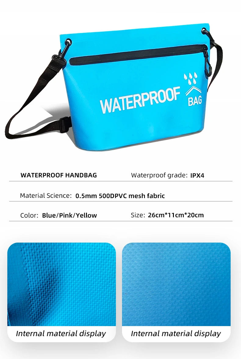 5L Waterproof Dry Bag Travel Handbag Pack Wash Sack Swimming Rafting Kayaking River Trekking Floating Boating Water Bags XA17WA