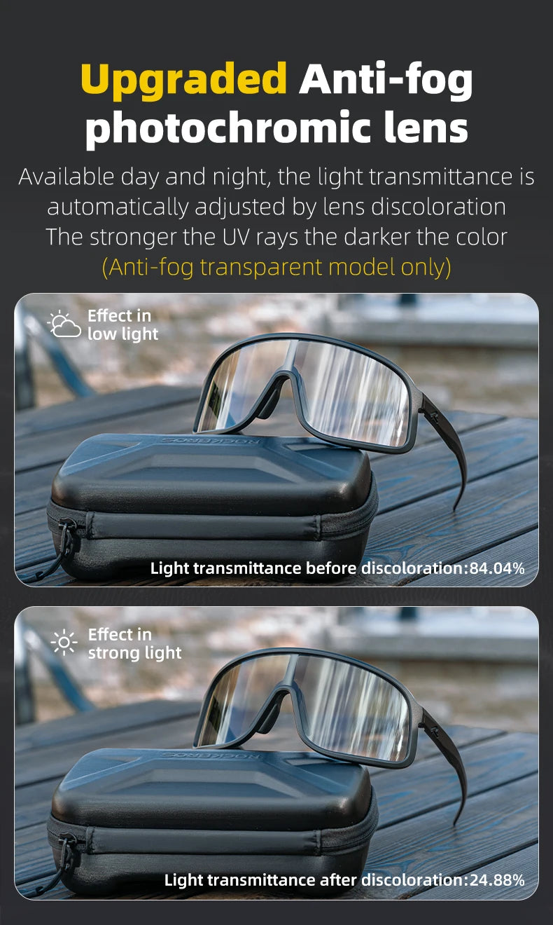 Photochromic MTB Cycling Glasses with UV400 Protection