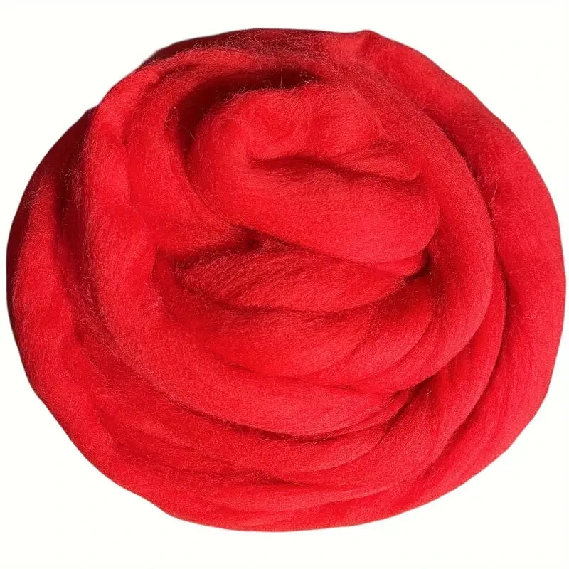 Wool Roving for Felting and Spinning, 100 g