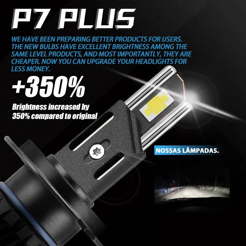 DAWN KNIGHT H11 H7 H4 Led Headlight Bulbs P7 PLUS 140W Powerful 6000K 4300K LED HB3 HB4 Led Lamps 12V 2pcs