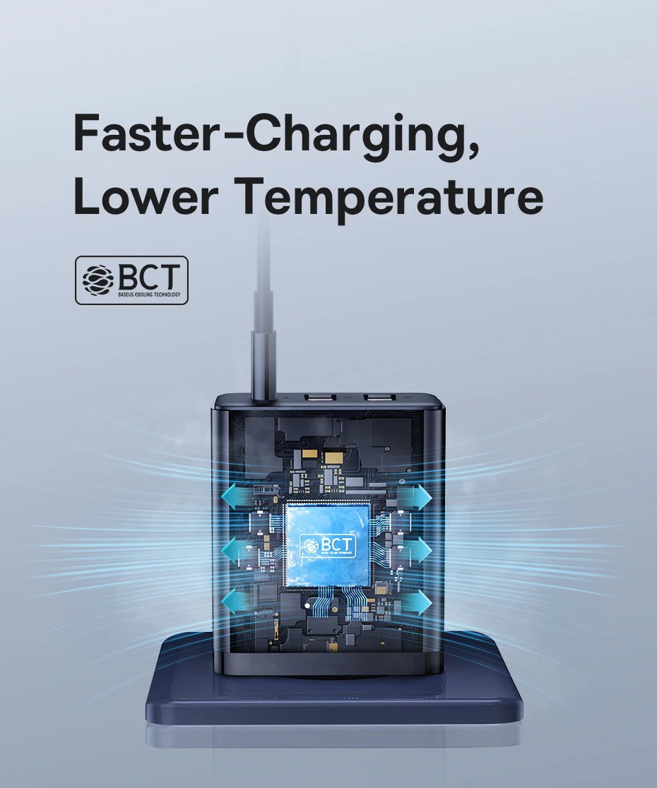 Baseus 30W Gyors Töltő 3-Portos USB-C PD és QC3.0 Fali Adapter