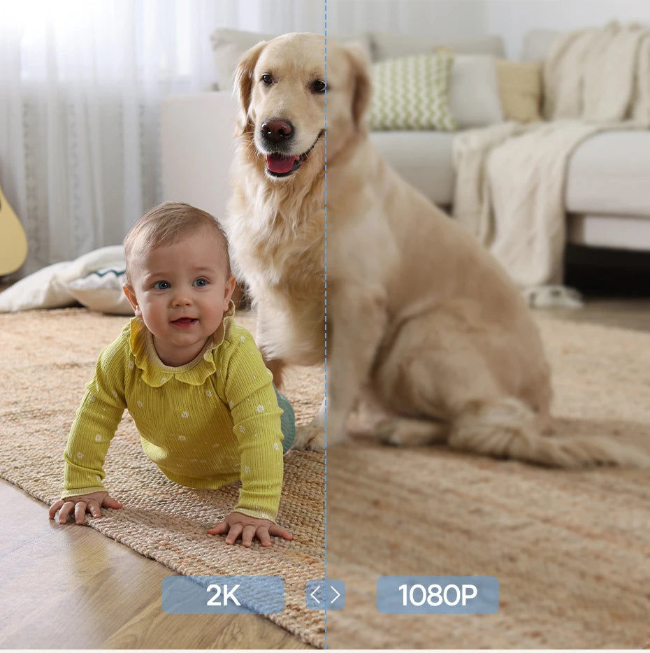 Baseus 3MP 2K Pan & Tilt Home Security Camera