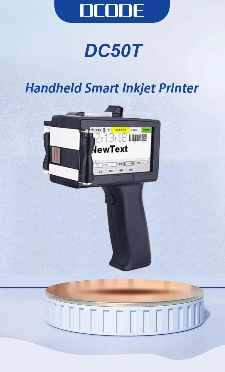Håndholdt Inkjet-printer 12,7 mm Trådløs Kode- og Stregkodelogo-printer