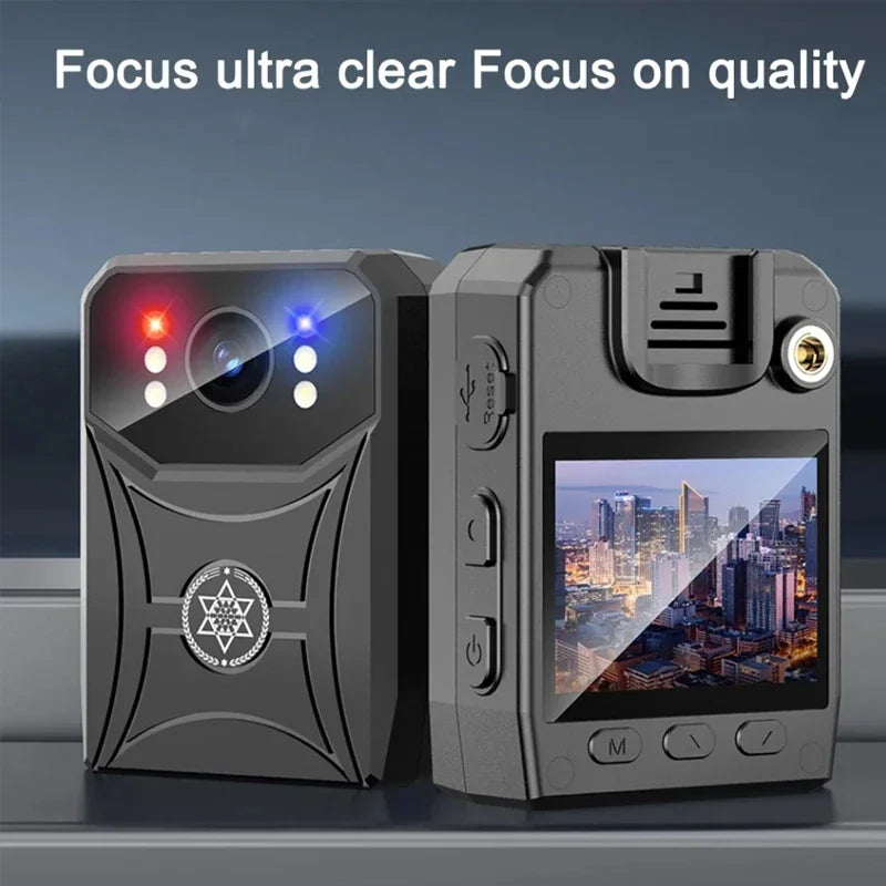 Mini 4K HD Cameras with WIFi 3000mAh Digtal Video Recorder with IPS Screen Night Vision Police Body Camera Portable Camcorder