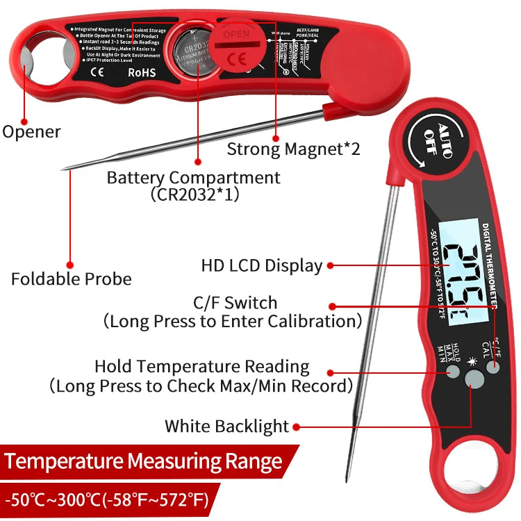 Digital Food Probe Thermometer