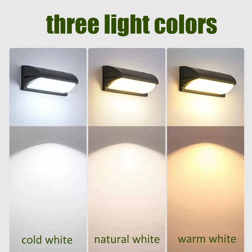 Lampa ścienna LED, różne warianty ciepłego i chłodnego białego światła