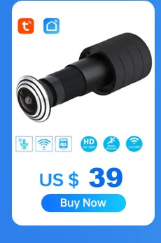Caméra de porte Peephole 5MP avec détection de mouvement