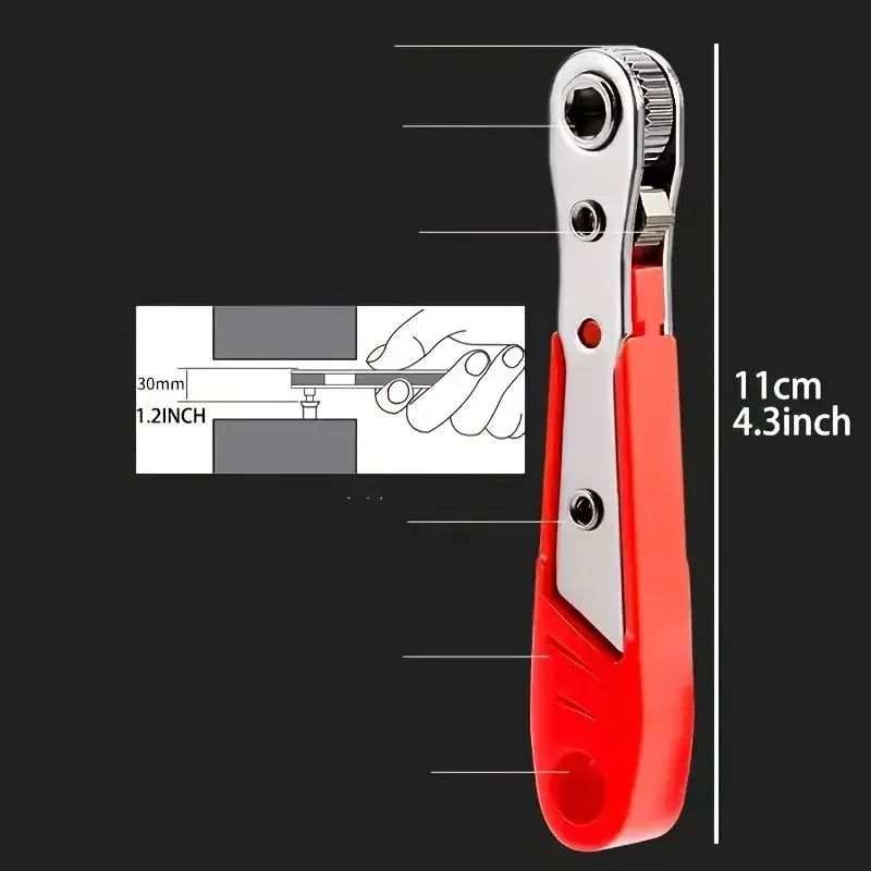 Five-Position Reversible Ratchet Screwdriver