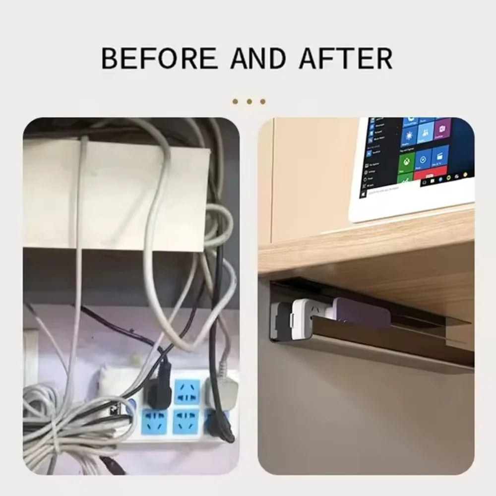 Adhesive Under-Desk Cable Tray