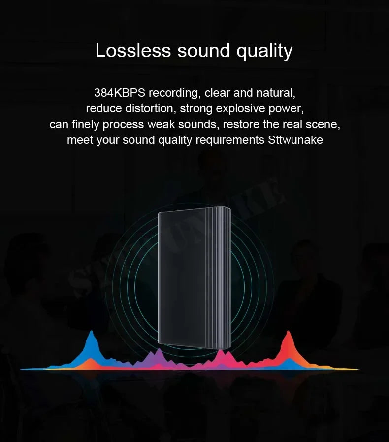 Voice Activated Recorder 500 Hours Time Mini Built-in Magnet Small Digital Audio Recording Device Sound Dictaphone STTWUNAKE