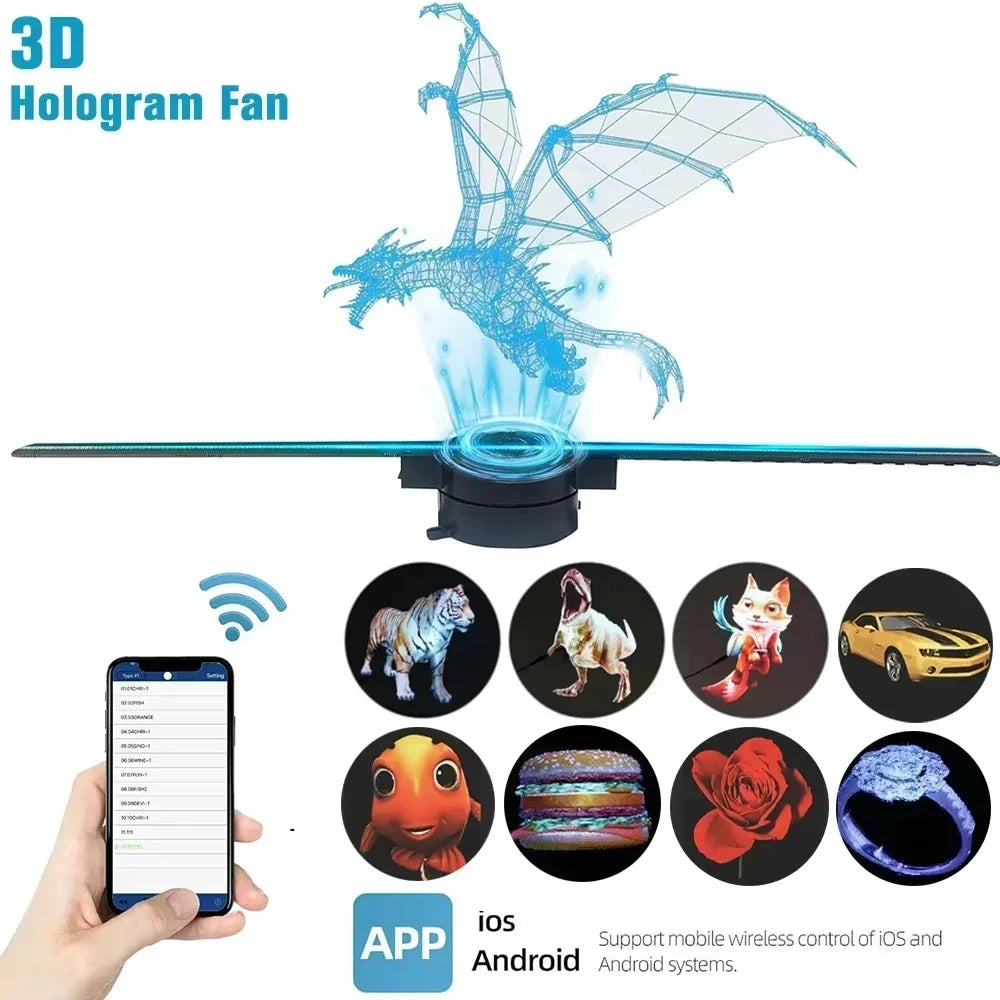 WLAN-LED-Hologramm-Lüfterdisplay - G42 oder PD42
