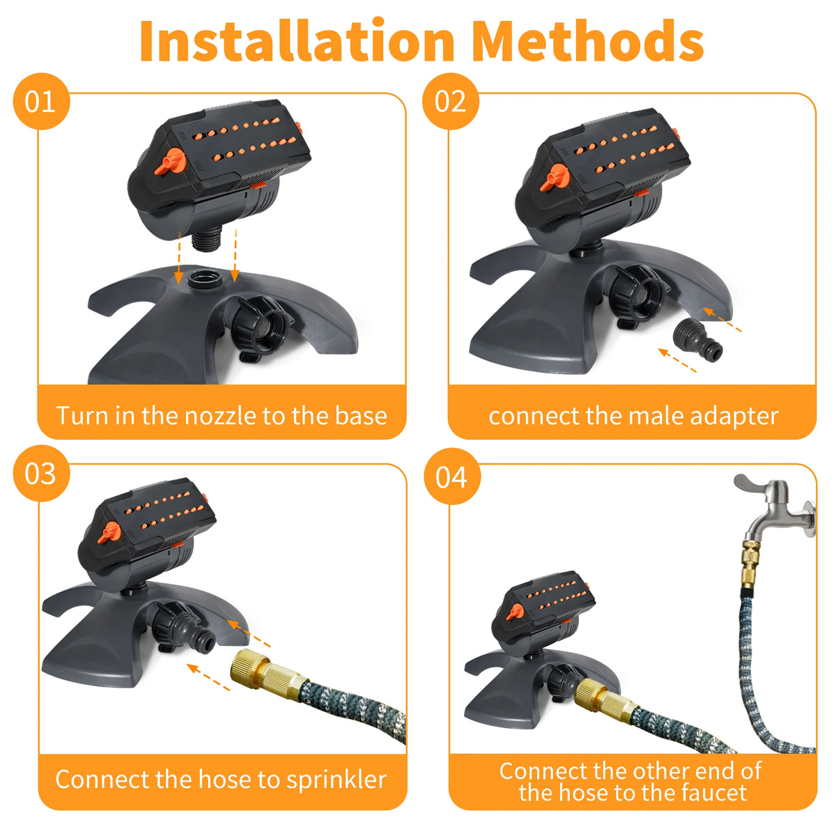 Adjustable Oscillating Garden Sprinkler
