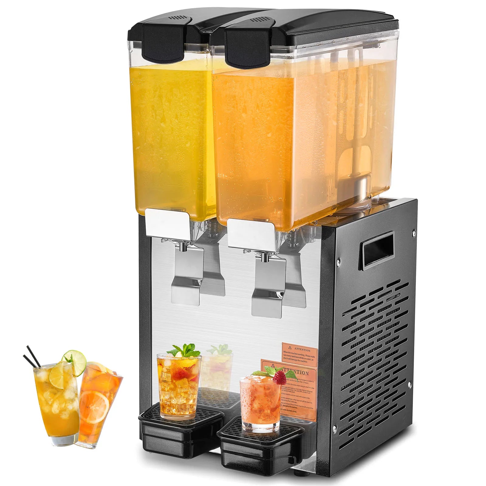 Commercial Beverage Dispenser 10L–18L Stainless Steel Cooling Machine