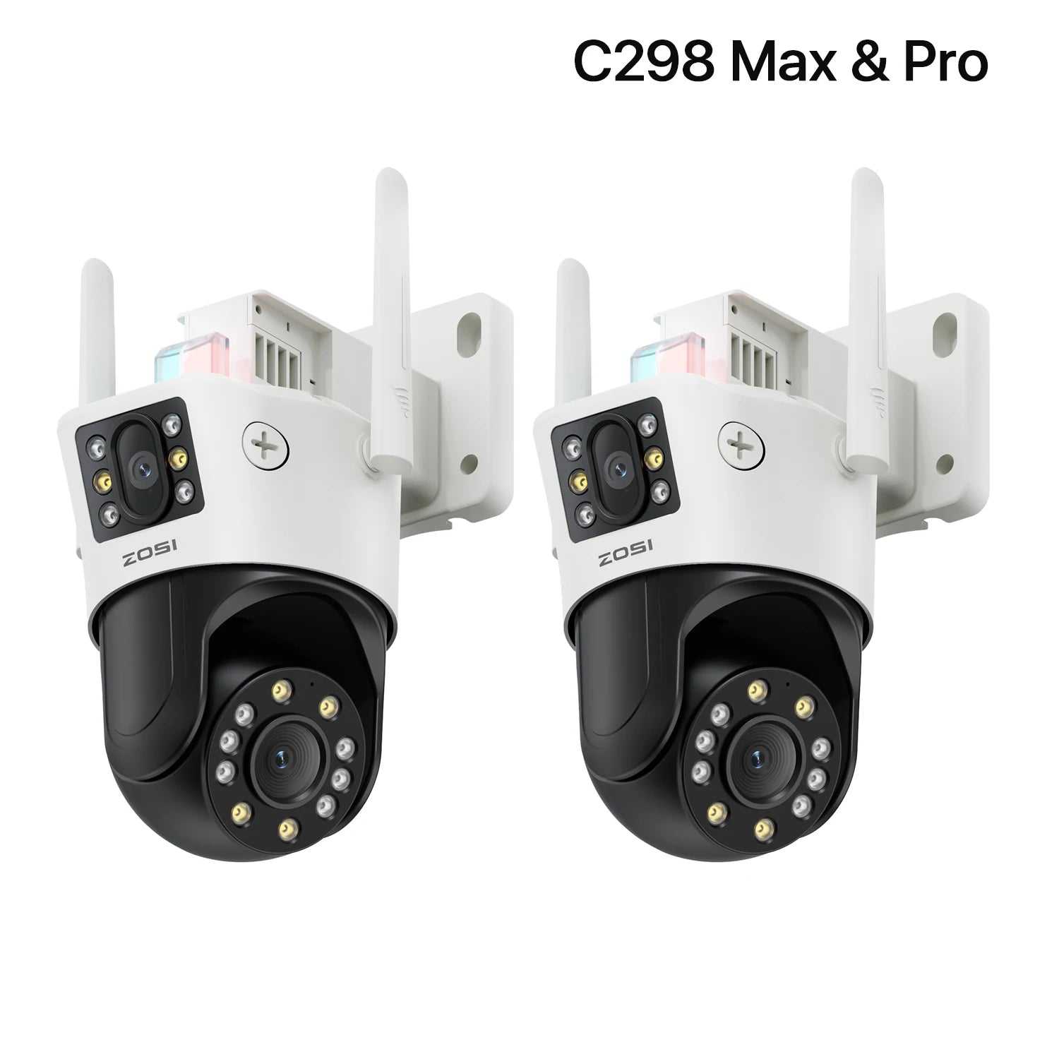 ZOSI 8MP Dual-Lens WiFi PTZ Outdoor Security Camera