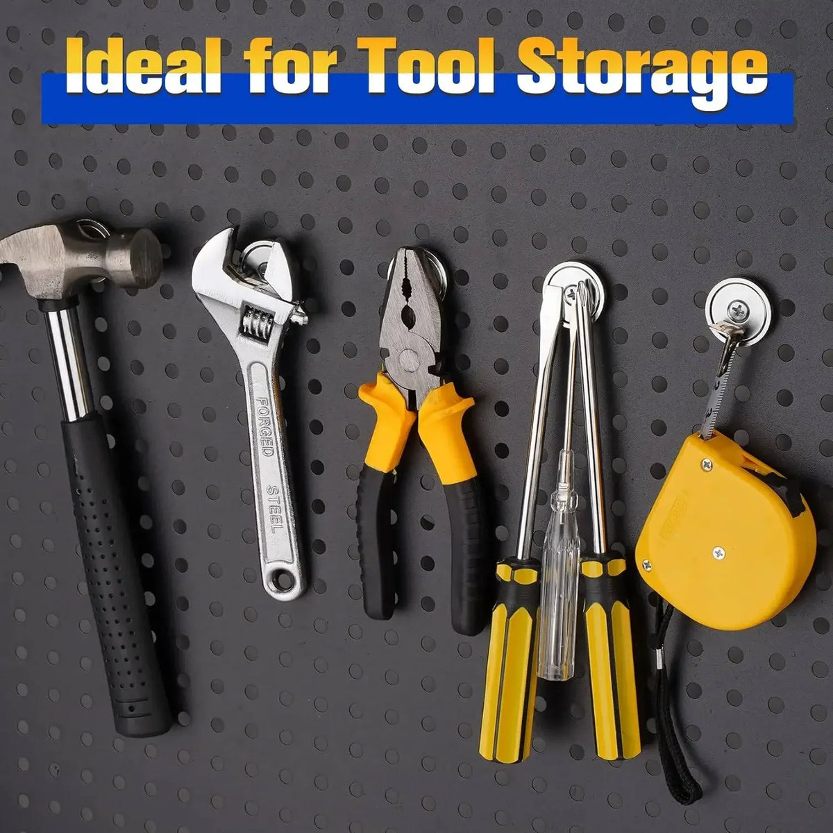 Countersunk Hole Round Magnets Multi Use For Refrigerator Whiteboard Warehouse Tool Snack Storage Holders