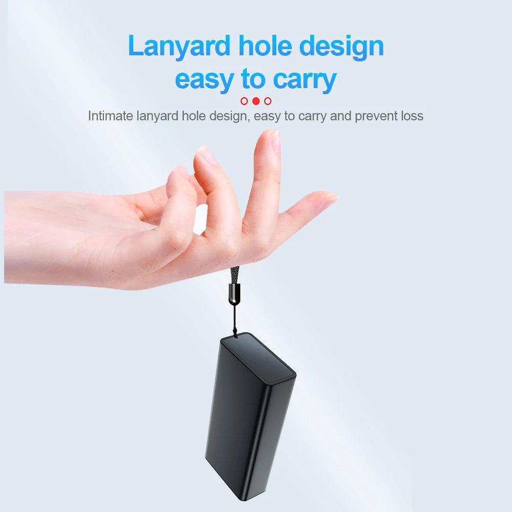 900Hours Small Sound Activated Voice Recorder 8G-64GB USB Flash Drive Audio Dictaphone Noise Reduce Magnet Attraction Mp3 Player