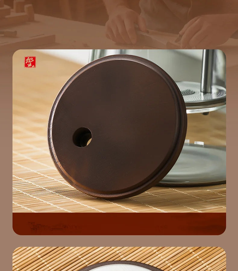 Tea Ceremony Culture Large Capacity Dividing Teacup Removable Glass Inner Tank Home Tea Water Separation Filter Teacup