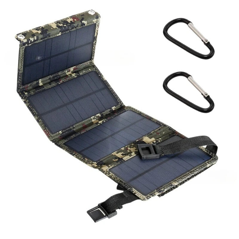 4 fold 100W Foldable napelemes panel 20w/h hordozható napelemes panelek Gyors töltés USB 5V DC Teljes idejű napelemes panel mobil tápellátás
