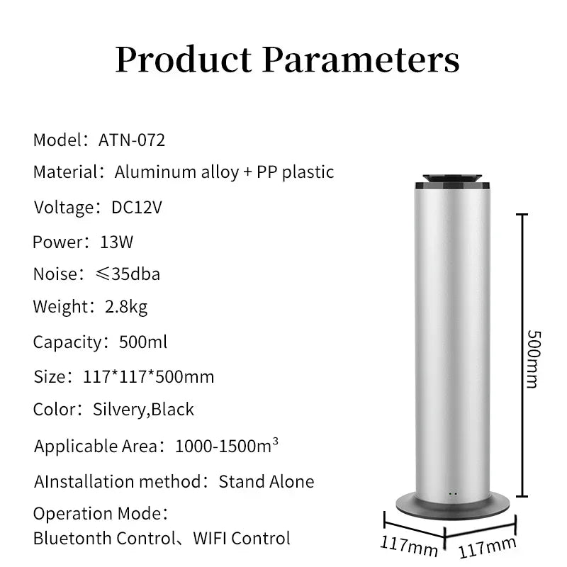 500ml Scent Diffuser for Large Spaces with WiFi and Bluetooth