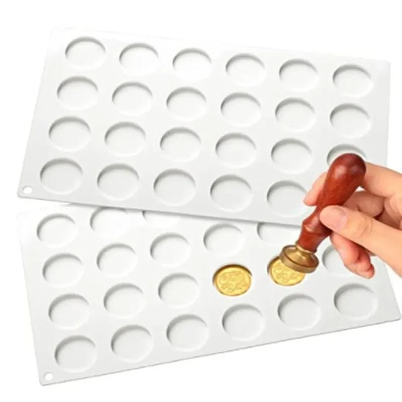 Round Silicone Craft Mould – 4, 12 or 24 Cavities