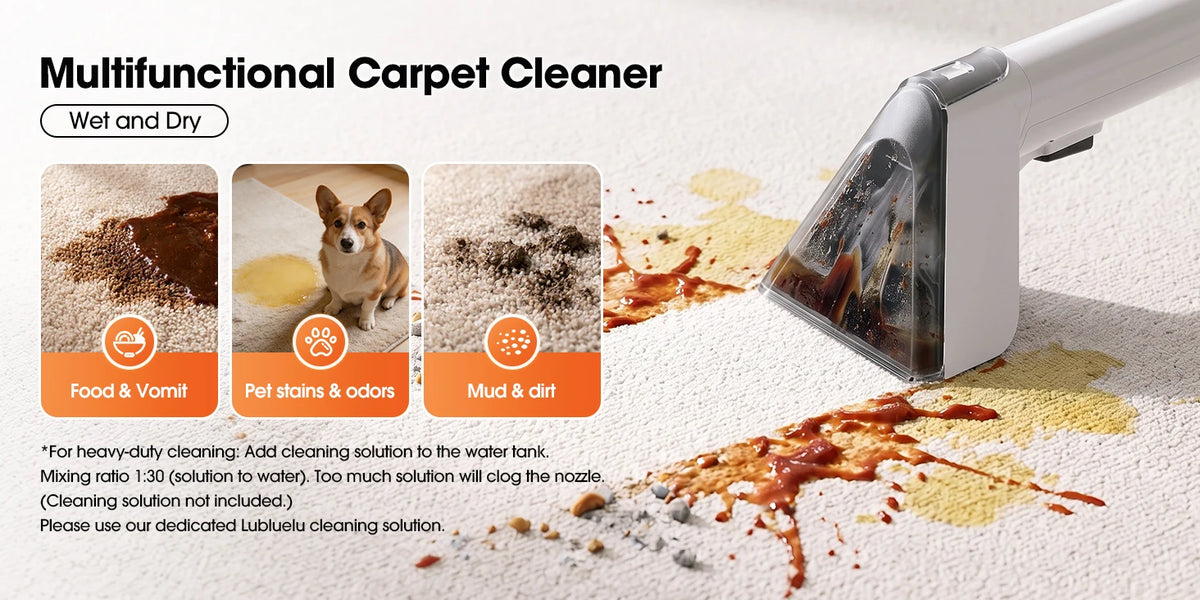 Portable Carpet and Upholstery Spot Cleaner Vacuum 16kPa