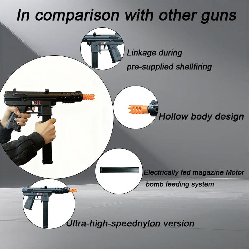 Rechargeable Toy Gun for Indoor and Outdoor Team Games