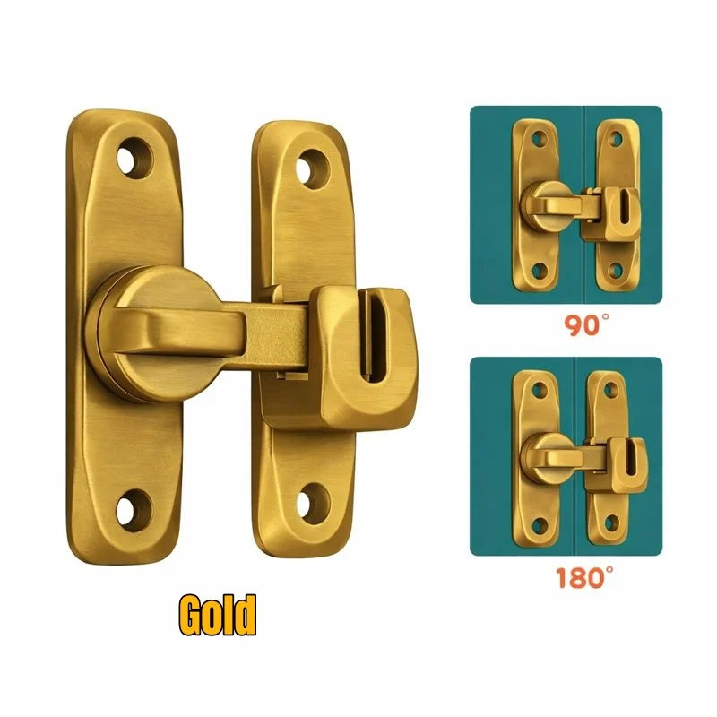 90/180-Degree Flip Latch for Compatible Doors