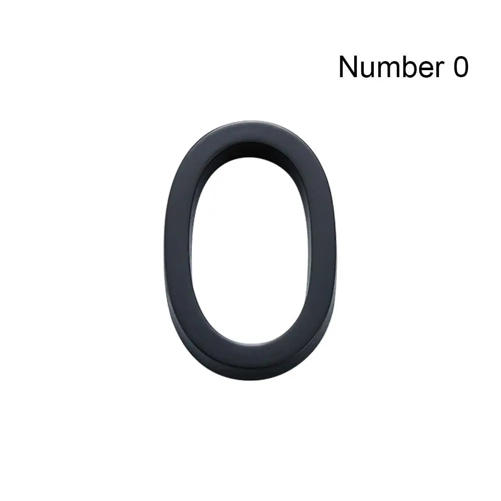 3D crna akrilna oznaka kućnog broja