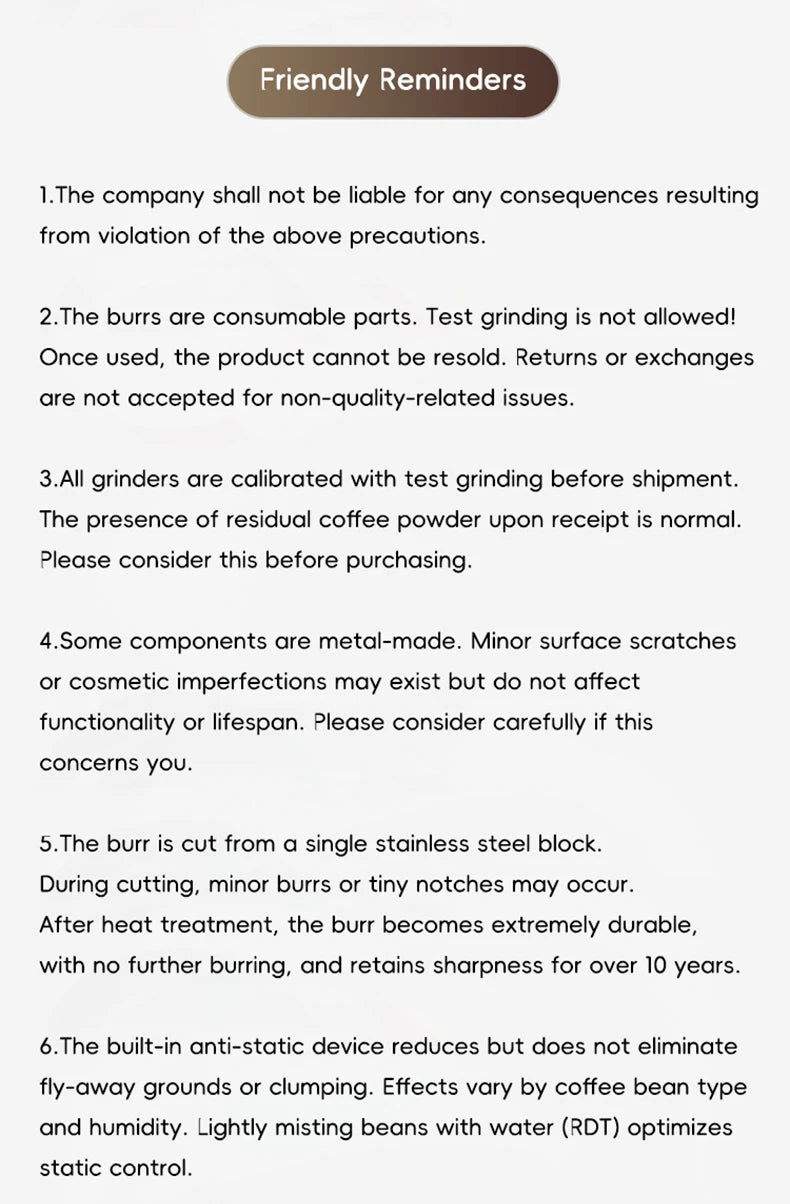 STARSEEKER E55Pro Macinacaffè Elettrico con Macine in Titanio da 55MM