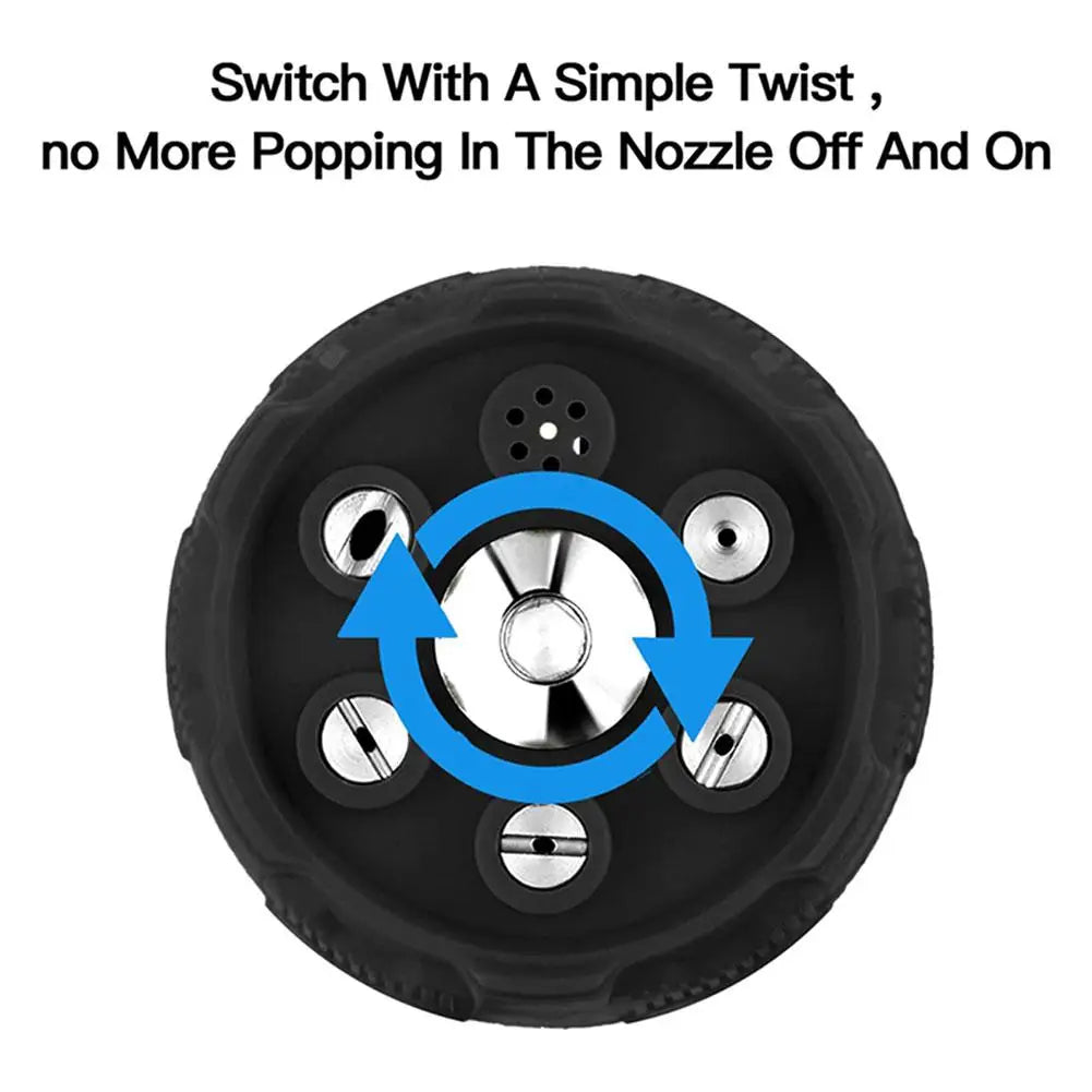 6 in 1 Quick Change-Over Nozzle 4000Psi High Pressure Washer Spray Nozzle 0 15 25 40 65 Degree Rotation Watering Nozzle