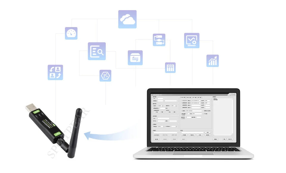 Dátový modul USB-to-LoRa SX1262 - možnosti pásma