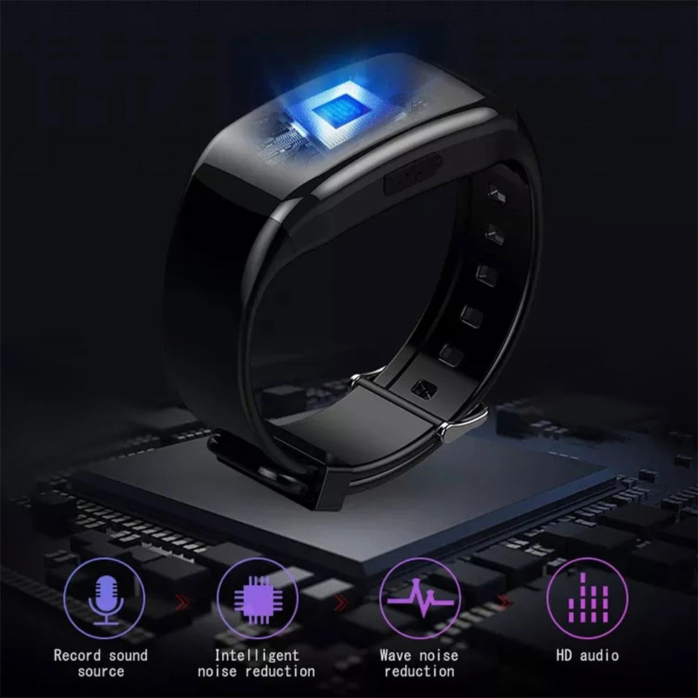 256GB Mini Camera Watch Audio Video Recording Bracelet USB Flash Driver Dictaphone Noise Reduce Sound Recording Wristband