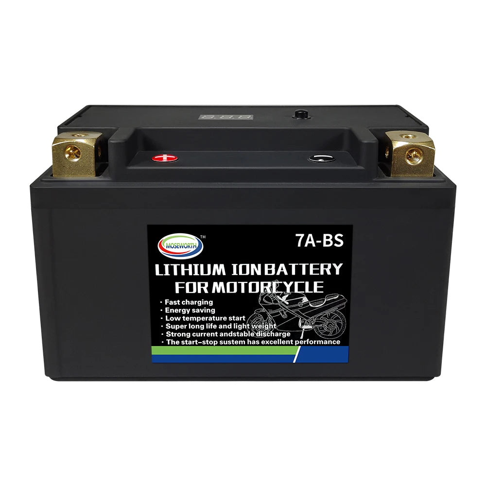 Motorcycle Battery 12V LiFePO4 Lithium Ion 4L-BS 160CCA Size-113x70x89mm Built-in BMS Board Lithium Phosphate Ion Battery