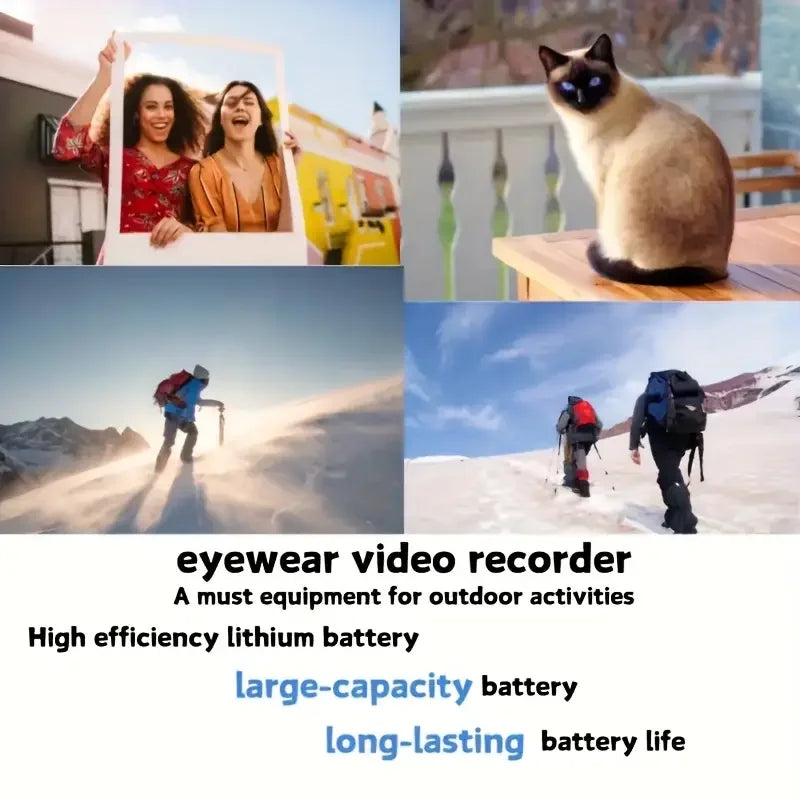 Prenosná 1080P HD mini kamera v okuliaroch