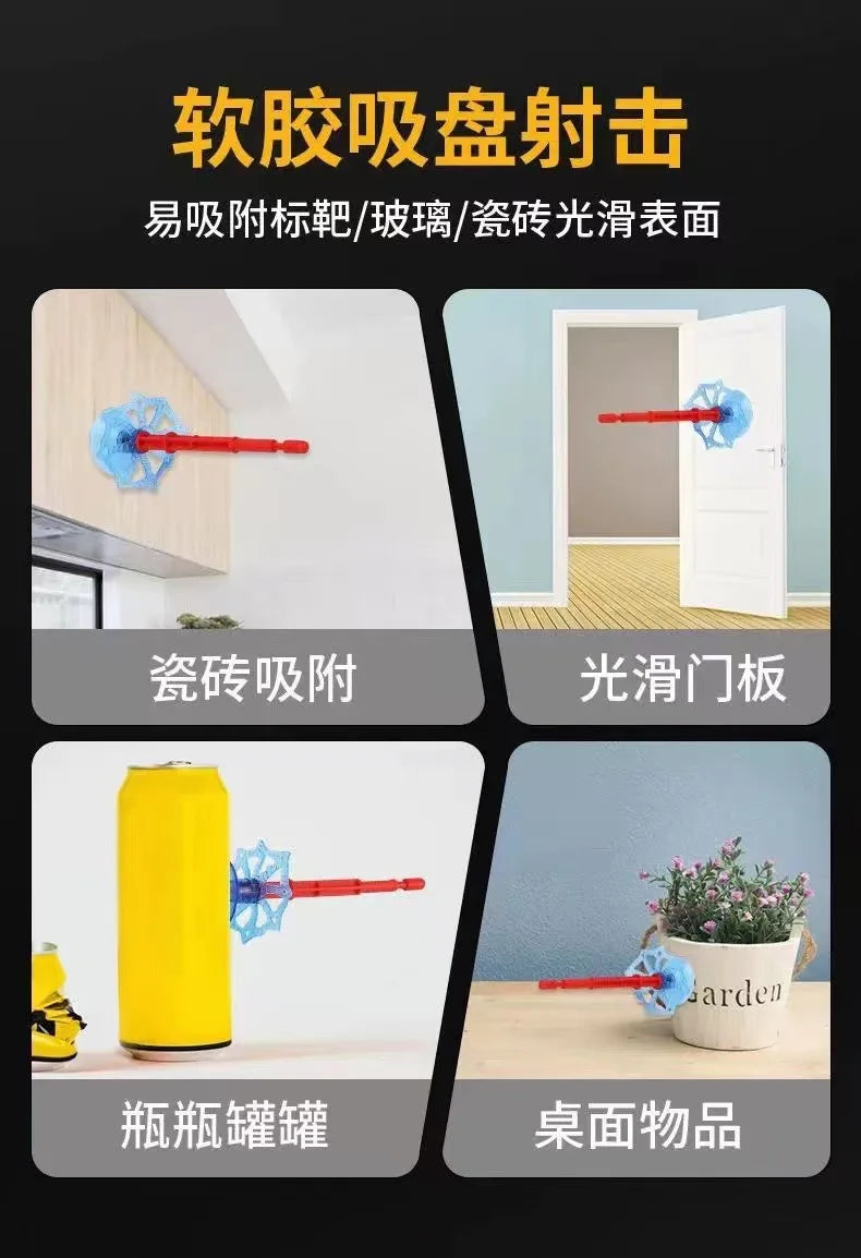 Disney SpiderMan Hero Launcher Rotating Spider-Man Launcher Soft Bullet Gun Suction Cup Ejection Toy Children's Birthday Gift