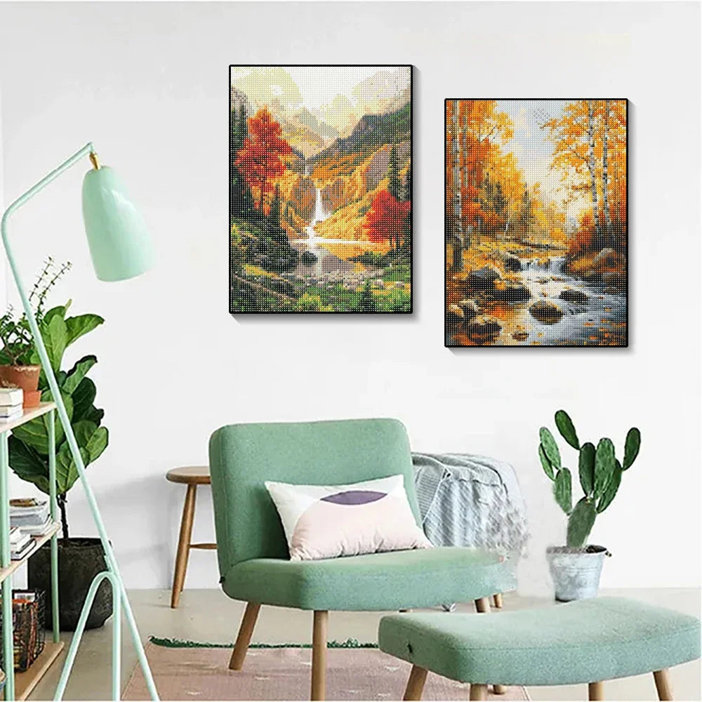 5D Forest Landscape Diamond Painting Kit