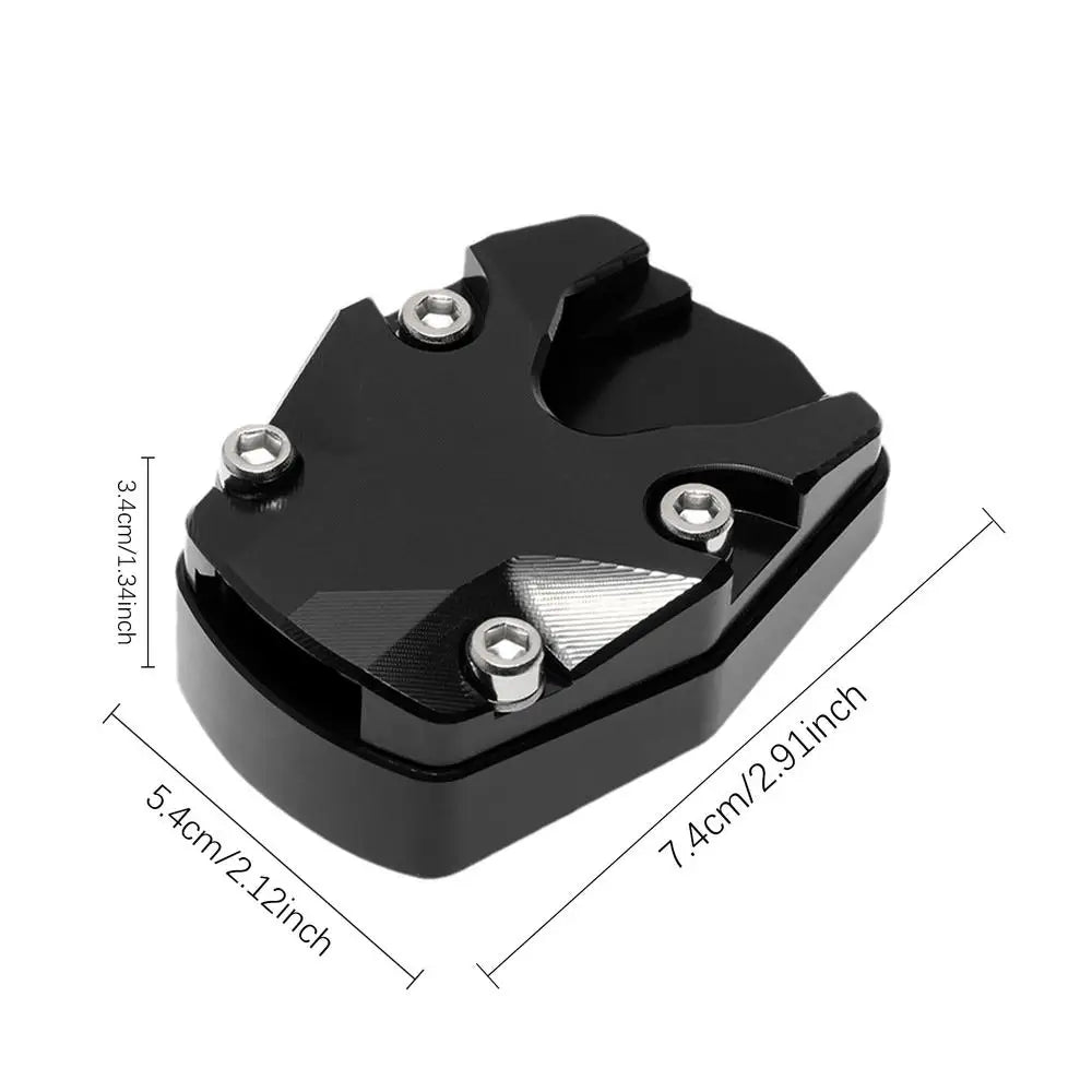 Extensión de aluminio para la pata de cabra de motocicleta