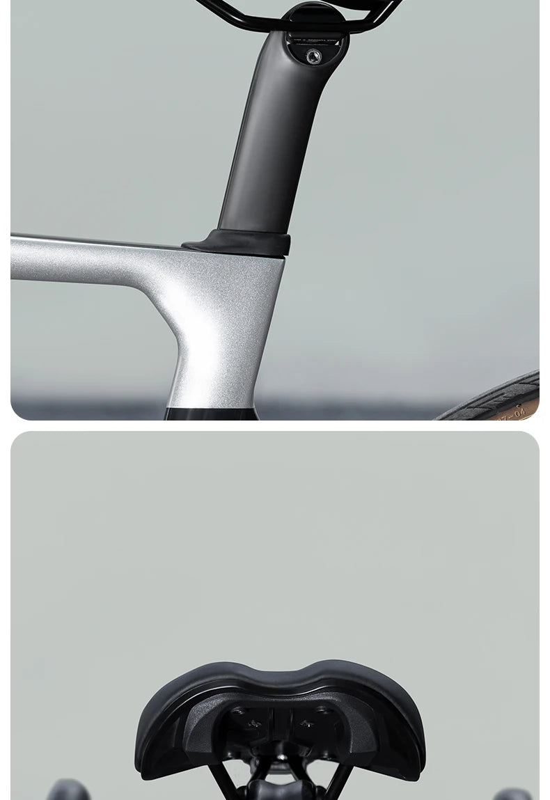 Ergonomické kožené sedlo na kolo, pohodlné pro silniční cyklistiku