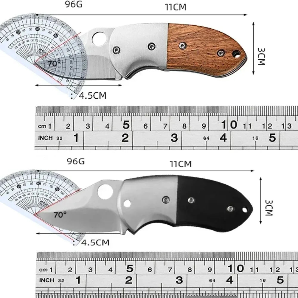 Mini Stainless Steel Foldable Knife, Portable Fruit Slicing Knife, Sharp Blade Utility Folding Knife, Easy to Carry
