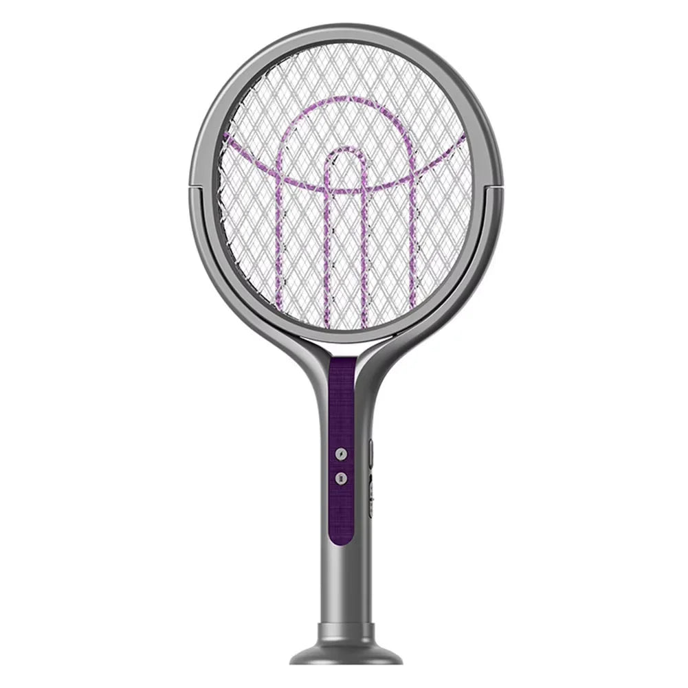 Rotating Head Rechargeable Electric Bug Zapper Racket