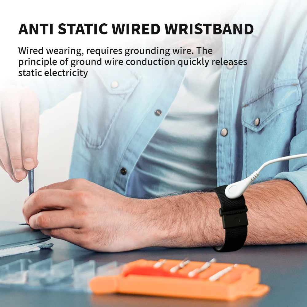 Adjustable Black Wrist Strap