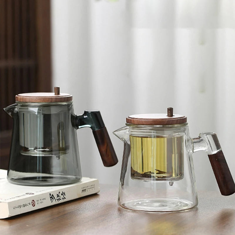 Tea Ceremony Culture Large Capacity Dividing Teacup Removable Glass Inner Tank Home Tea Water Separation Filter Teacup