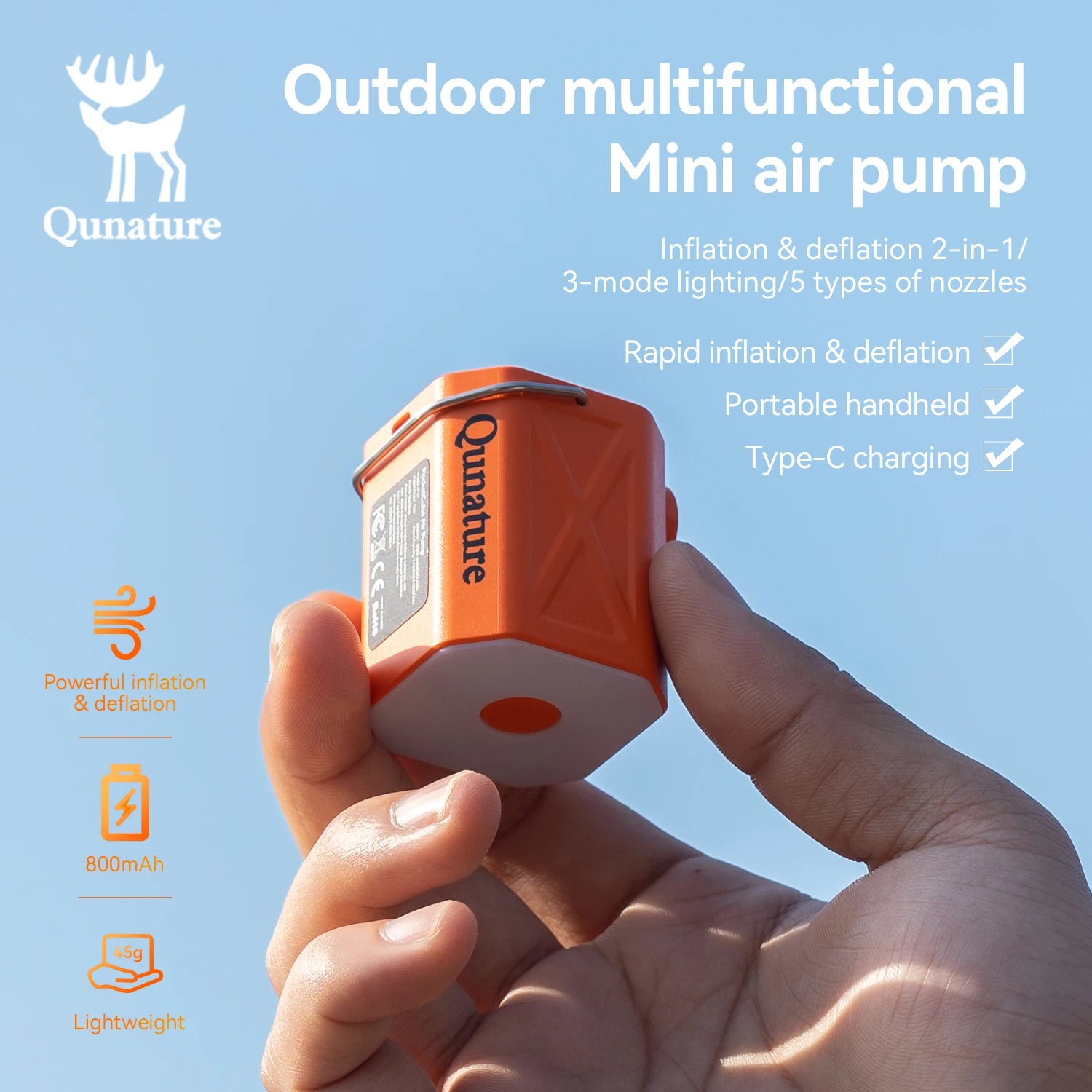 Electric Air Pump for Inflatable Mattresses, Pillows and More